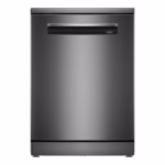 Series 6, Free Standing Dishwasher, 6 Programmes, 3 Racks, Adjustable Middle Rack, 9.5 Ltrs Water Consumptions, Home Connect, Brushed Black Steel, Made in Turkey