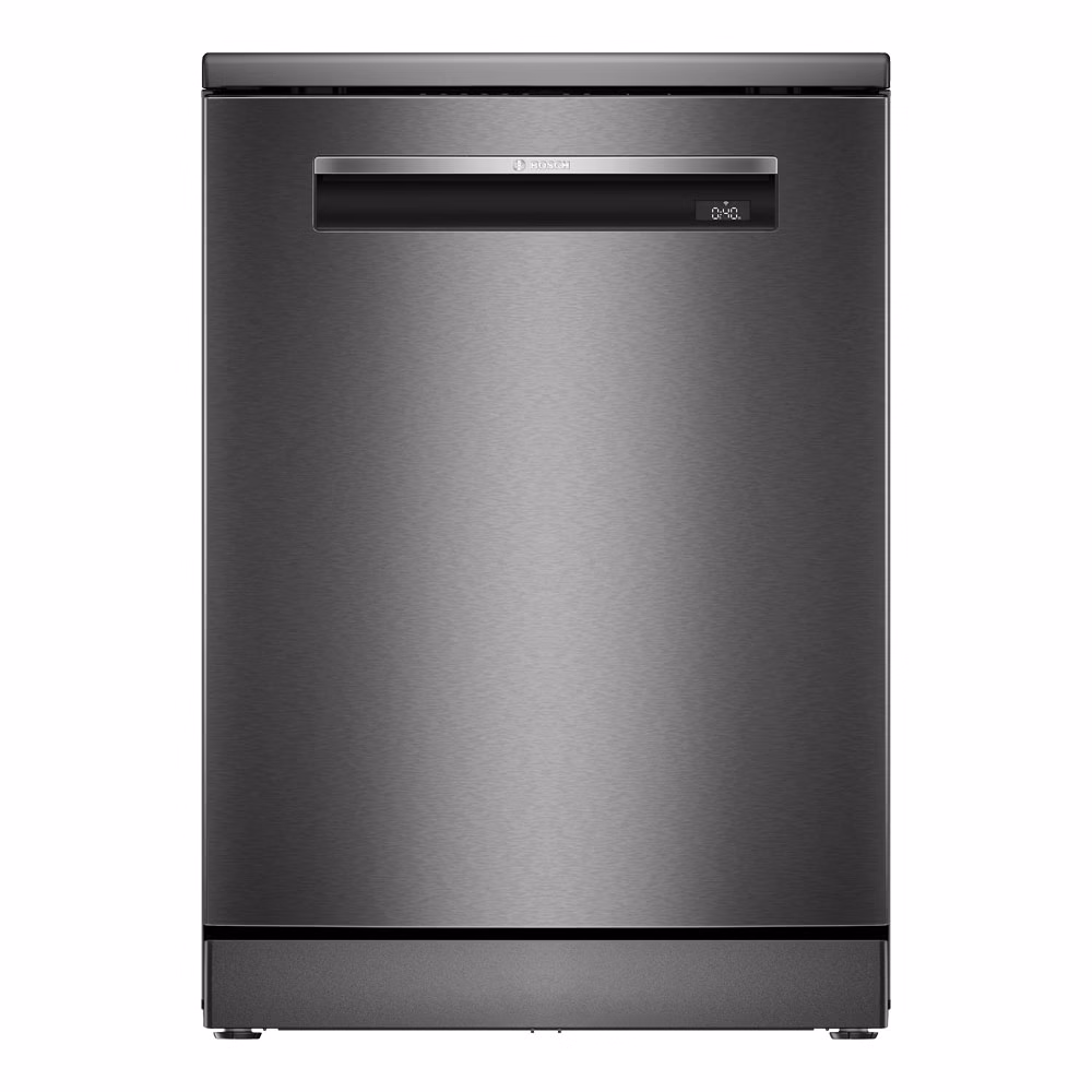 Series 6, Free Standing Dishwasher, 6 Programmes, 3 Racks, Adjustable Middle Rack, 9.5 Ltrs Water Consumptions, Home Connect, Brushed Black Steel, Made in Turkey