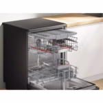 Series 6, Free Standing Dishwasher, 6 Programmes, 3 Racks, Adjustable Middle Rack, 9.5 Ltrs Water Consumptions, Home Connect, Brushed Black Steel, Made in Turkey - Image 3