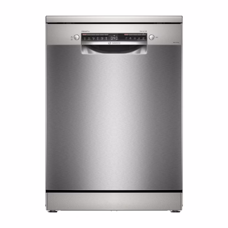 Series 4, Free Standing Dishwasher, 6 Programmes, 3 Racks, Adjustable Middle Rack, 10.4 Ltrs Water Consumptions, Home Connect, Stainless Steel, Made in Germany