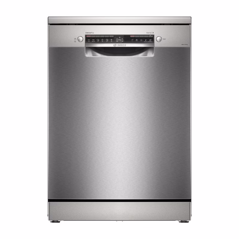 Series 4, Free Standing Dishwasher, 6 Programmes, 3 Racks, Adjustable Middle Rack, 10.4 Ltrs Water Consumptions, Home Connect, Stainless Steel, Made in Germany