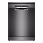 Series 4, Free Standing Dishwasher, 6 Programmes, 3 Racks, Adjustable Middle Rack, 10.3 Ltrs Water Consumptions, Home Connect, Brushed Black Steel, Made in Poland