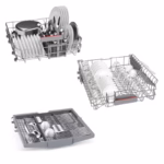 Series 4, Free Standing Dishwasher, 6 Programmes, 3 Racks, Adjustable Middle Rack, 10.3 Ltrs Water Consumptions, Home Connect, Stainless Steel, Made in Poland - Image 5