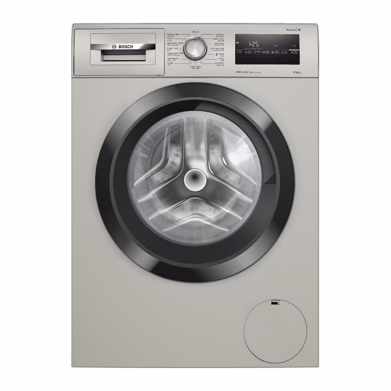 Series 4, Front Load Washer, 8KG/1400 RPM, Graphite Color, 55DB, Made in Turkey