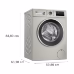 Series 4, Front Load Washer Dryer, 9/5KG, 1400RPM, Silver Inox, 49DB, Made in China - Image 5