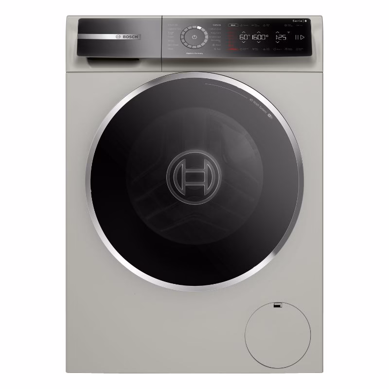 Series 8, Front Load Washer, 10KG/1600 RPM, Graphite Color, Home Connect, 50DB, Made in Germany