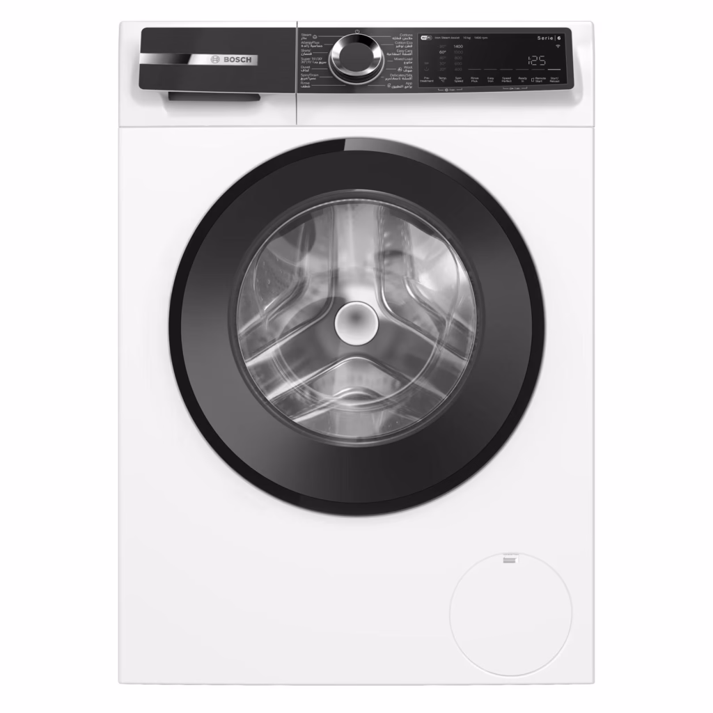 Series 6, Front Load Washer, 10KG/1400 RPM, White Color, Home Connect, Made in Turkey