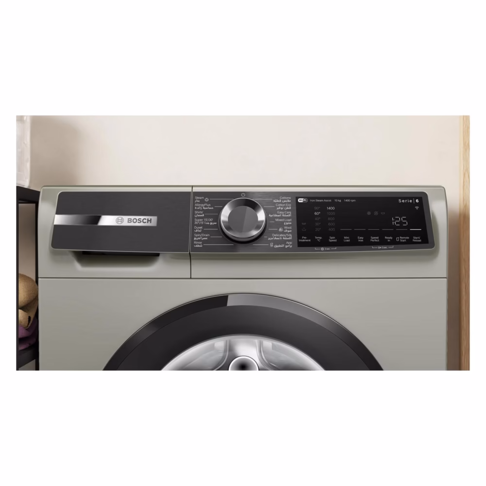 Series 6, Front Load Washer, 10KG/1400 RPM, Graphite Color, Home Connect, Made in Turkey - Image 5